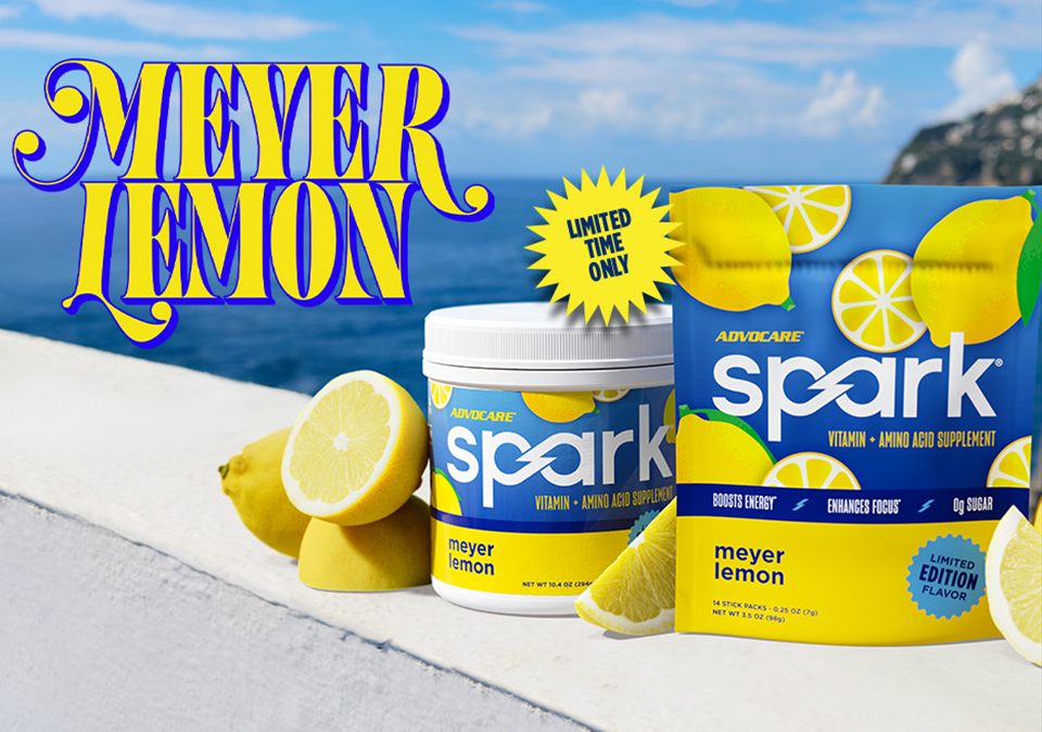 Spark Meyer Lemon. Limited Time Only!