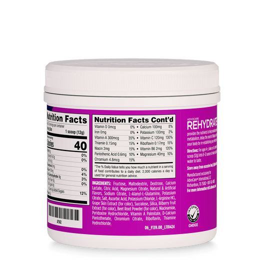 AdvoCare Rehydrate® Canister, Grape  large image number 4