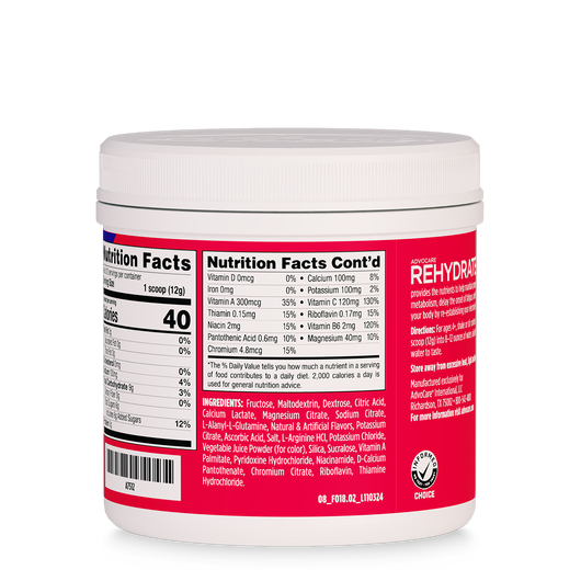 AdvoCare Rehydrate® Canister, Fruit Punch  large image number 4