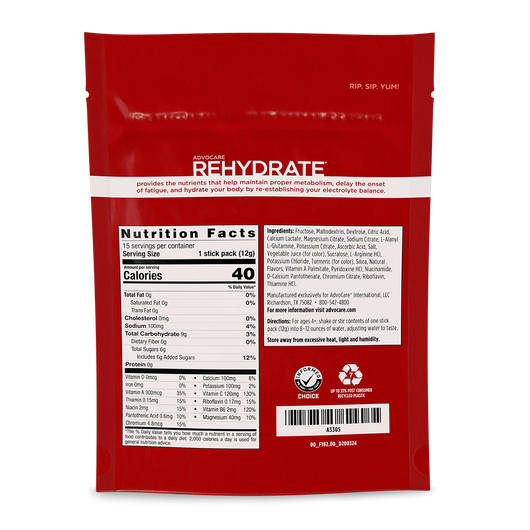 AdvoCare Rehydrate® Stick Packs, Pomegranate Tangerine  large image number 3