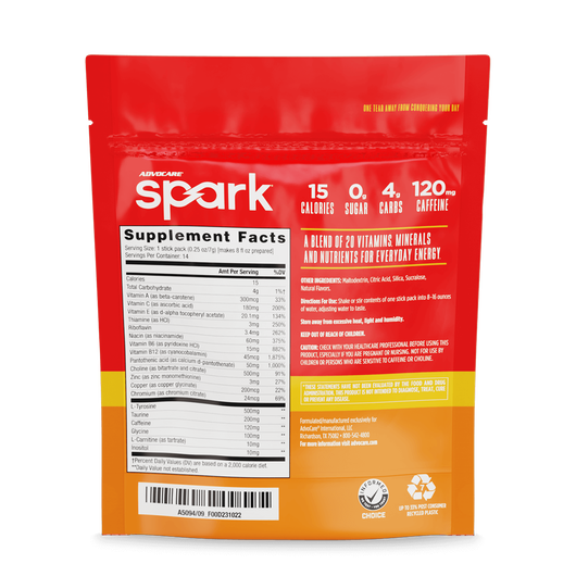 Spark® Stick Packs, Mandarin Orange  large image number 3