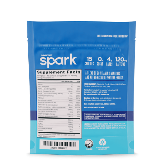 Spark® Stick Packs, Blue Raspberry  large image number 3